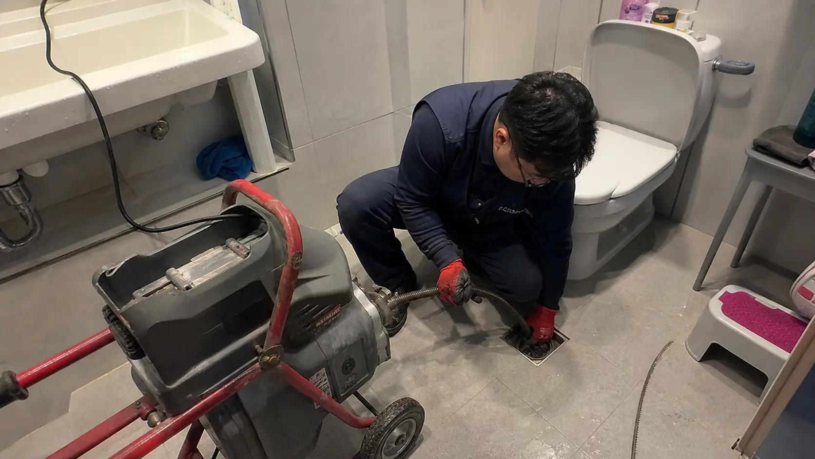 구지면 배관부속교체 현장점검