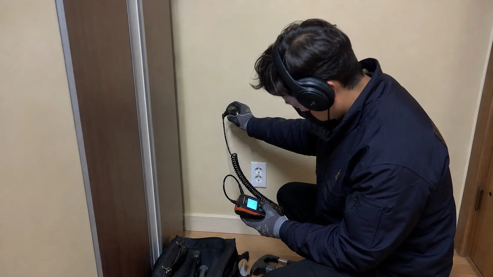 충정로 배관스케일링 현장